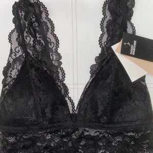❌SOLD❌  ⭐️Padded Lace Bralette Black H&M⭐️